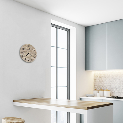Reloj de vidrio para cocina Ladrillo