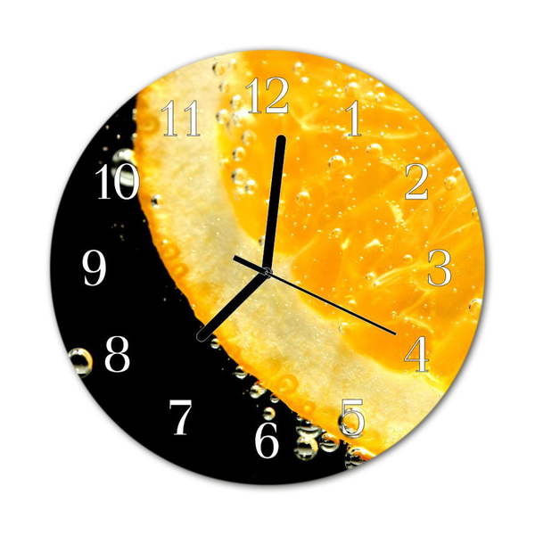 Reloj de vidrio para cocina Limón
