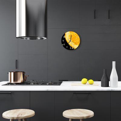 Reloj de vidrio para cocina Limón