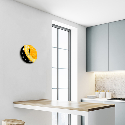 Reloj de vidrio para cocina Limón