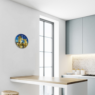 Reloj de vidrio para cocina London bridge