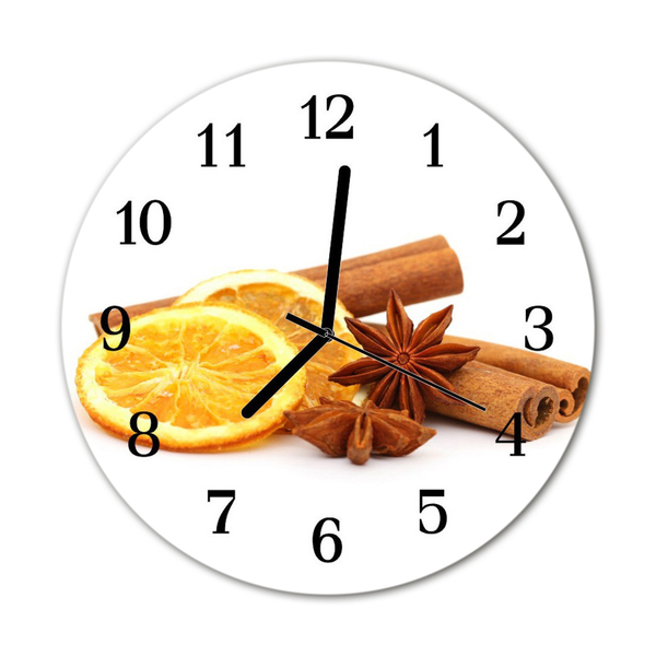 Reloj de vidrio para cocina Limón de vainilla
