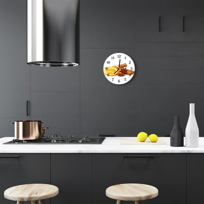 Reloj de vidrio para cocina Limón de vainilla