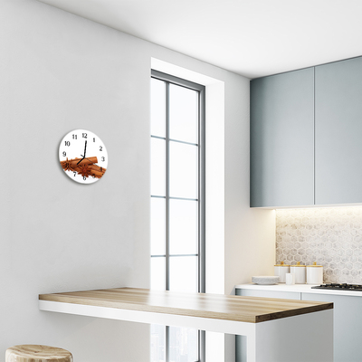 Reloj de vidrio para cocina Vainilla