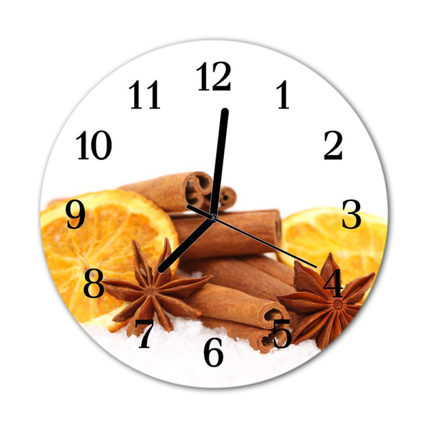 Reloj de vidrio para cocina Limón de vainilla