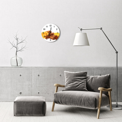 Reloj de vidrio para cocina Limón de vainilla