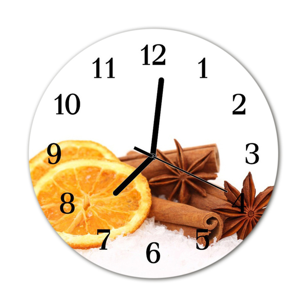 Reloj de vidrio para cocina Limón de vainilla