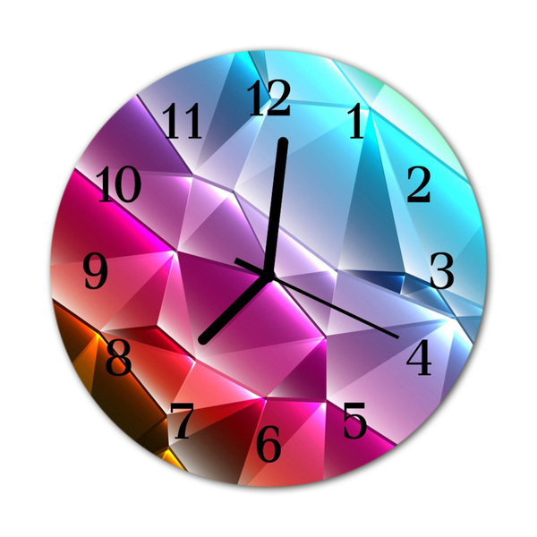 Reloj de vidrio para cocina Motivo 3d