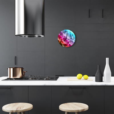 Reloj de vidrio para cocina Motivo 3d