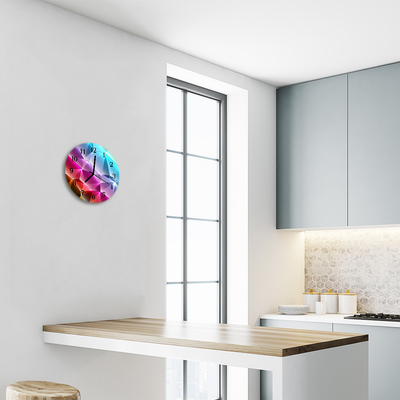 Reloj de vidrio para cocina Motivo 3d