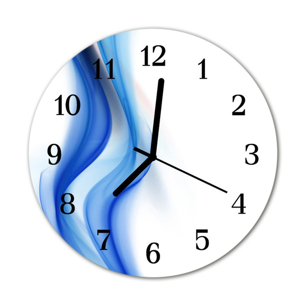 Reloj de vidrio para cocina Abstracción de humo