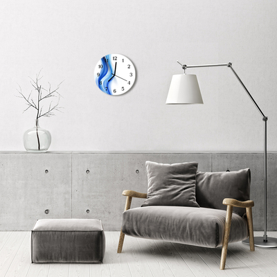 Reloj de vidrio para cocina Abstracción de humo