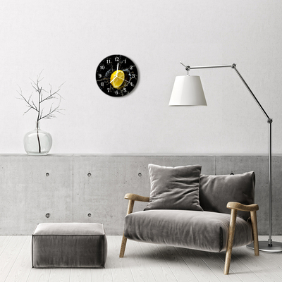 Reloj de vidrio para cocina Limón