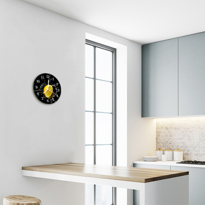 Reloj de vidrio para cocina Limón