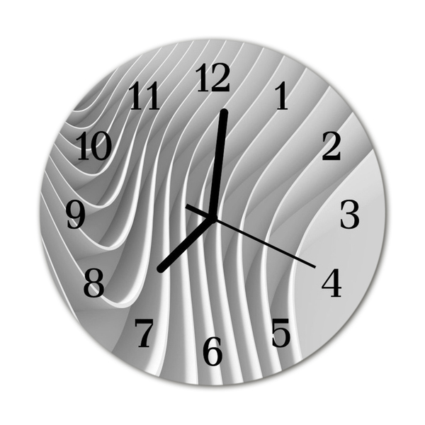 Reloj de vidrio para cocina Abstracto