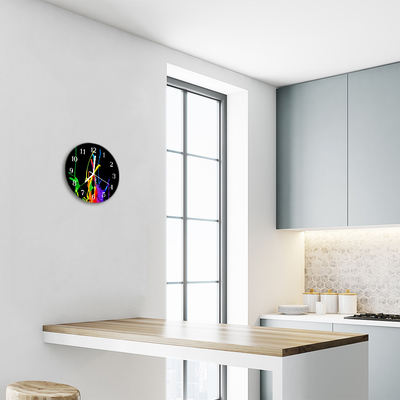 Reloj de vidrio para cocina Color