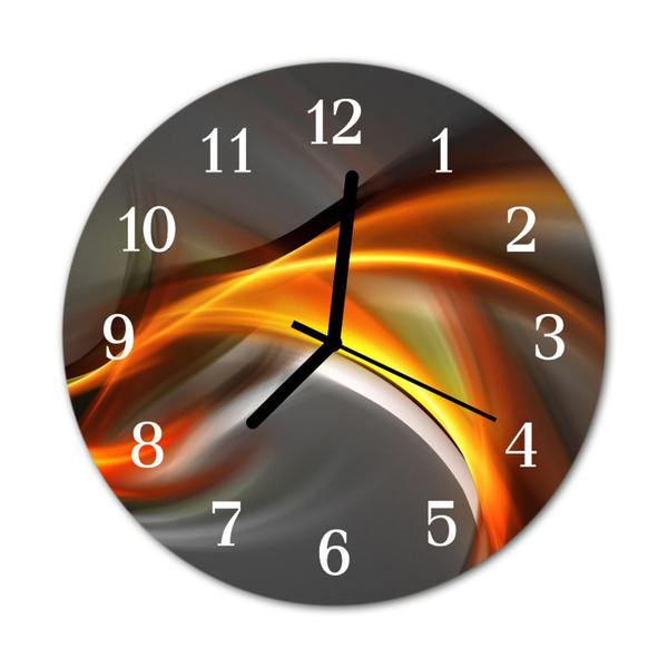 Reloj de vidrio para cocina Abstracto