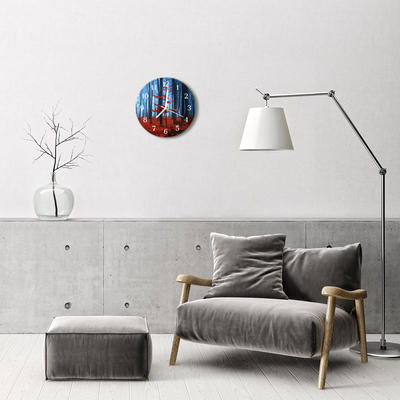Reloj de vidrio para cocina Niebla otoño