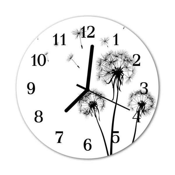 Reloj de vidrio para cocina Diente de león
