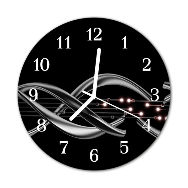 Reloj de vidrio para cocina Abstracto
