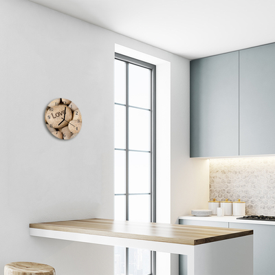 Reloj de vidrio para cocina Piedras