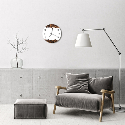 Reloj de vidrio para cocina Granos de café
