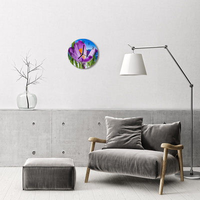 Reloj de vidrio para cocina Primavera