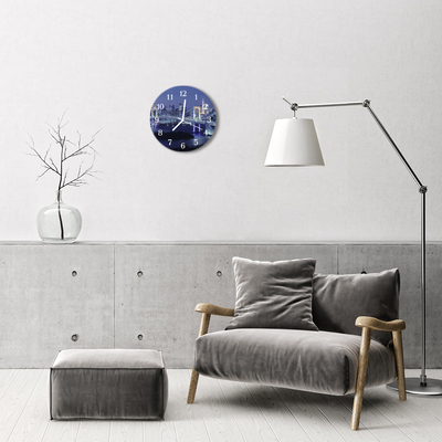 Reloj de vidrio para cocina Puente