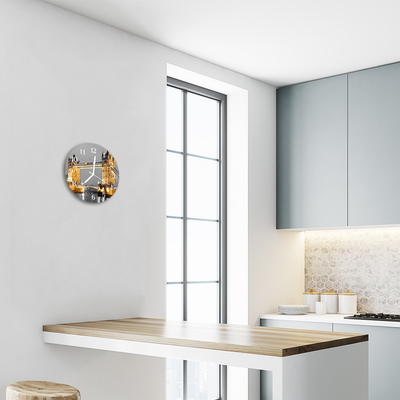 Reloj de vidrio para cocina Tower bridge
