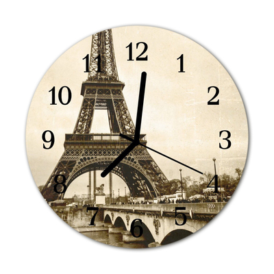 Reloj de vidrio para cocina Paris