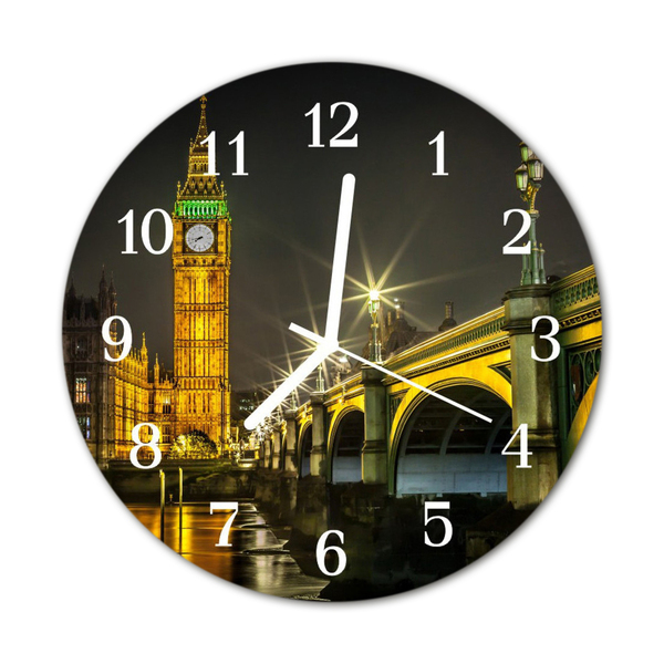 Reloj de vidrio para cocina Londres