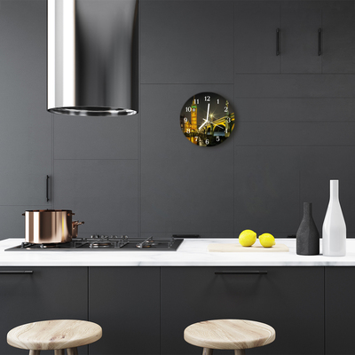 Reloj de vidrio para cocina Londres
