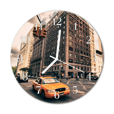 Reloj de vidrio para cocina Taxi