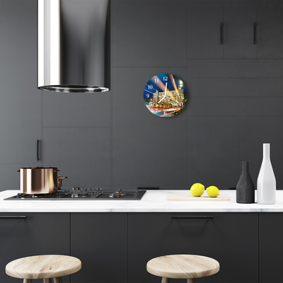 Reloj de vidrio para cocina Luz