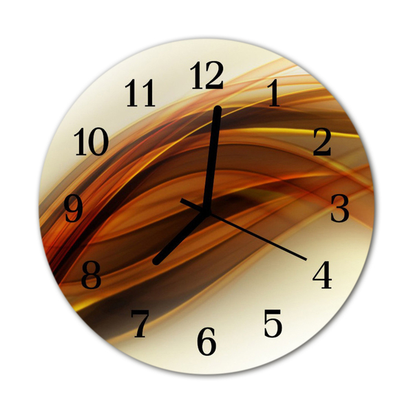 Reloj de vidrio para cocina Abstracto