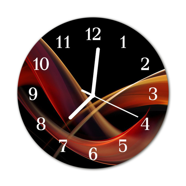 Reloj de vidrio para cocina Abstracto