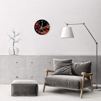 Reloj de vidrio para cocina Abstracto