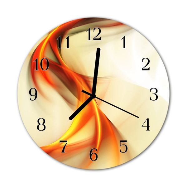 Reloj de vidrio para cocina Abstracto