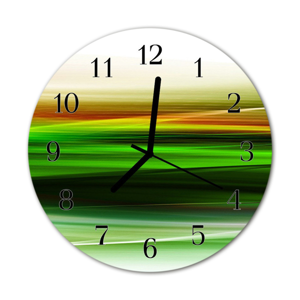 Reloj de vidrio para cocina Abstracto