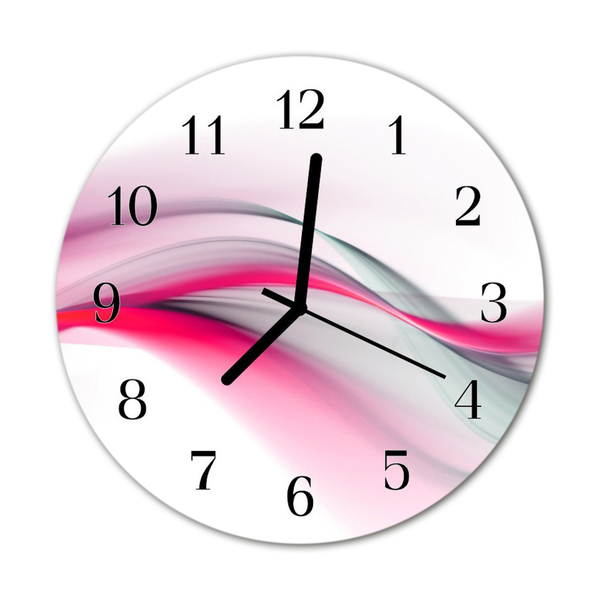 Reloj de vidrio para cocina Abstracto