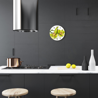 Reloj de vidrio para cocina Orquídea