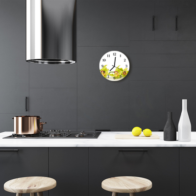 Reloj de vidrio para cocina Orquídea