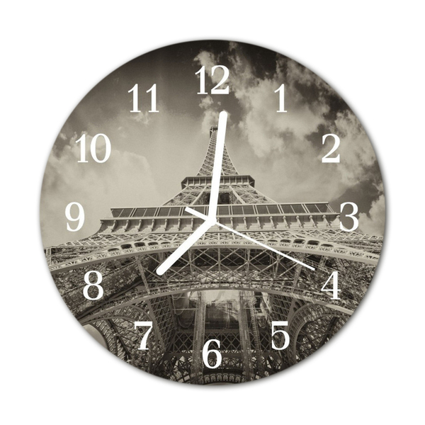 Reloj de vidrio para cocina Torre eiffel