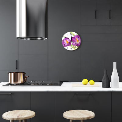 Reloj de vidrio para cocina Crocus