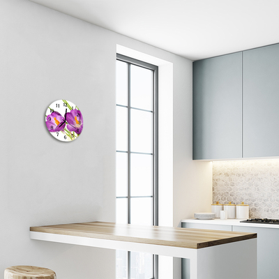 Reloj de vidrio para cocina Crocus