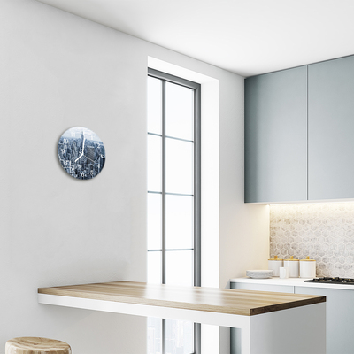 Reloj de vidrio para cocina Ciudad