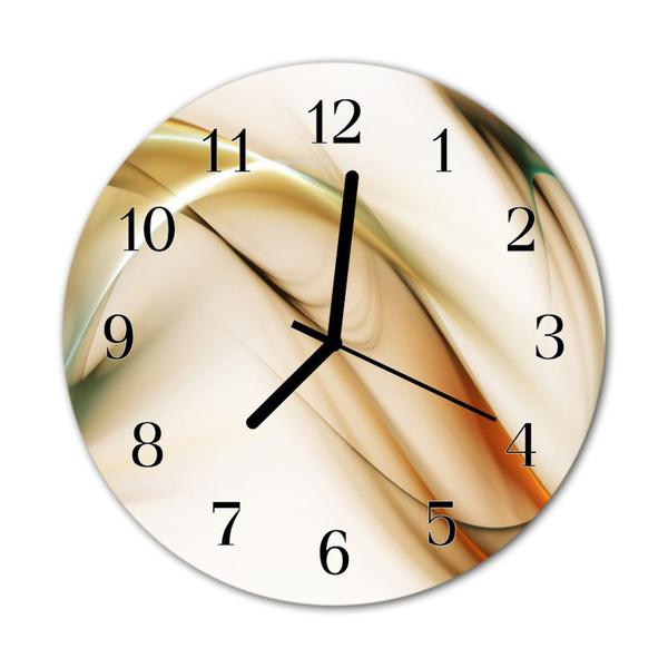 Reloj de vidrio para cocina Abstracto