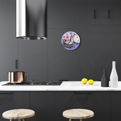 Reloj de vidrio para cocina Piedras