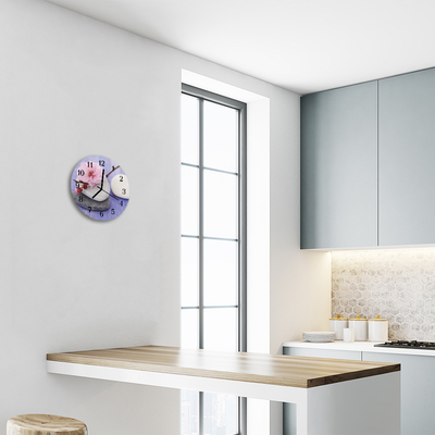 Reloj de vidrio para cocina Piedras