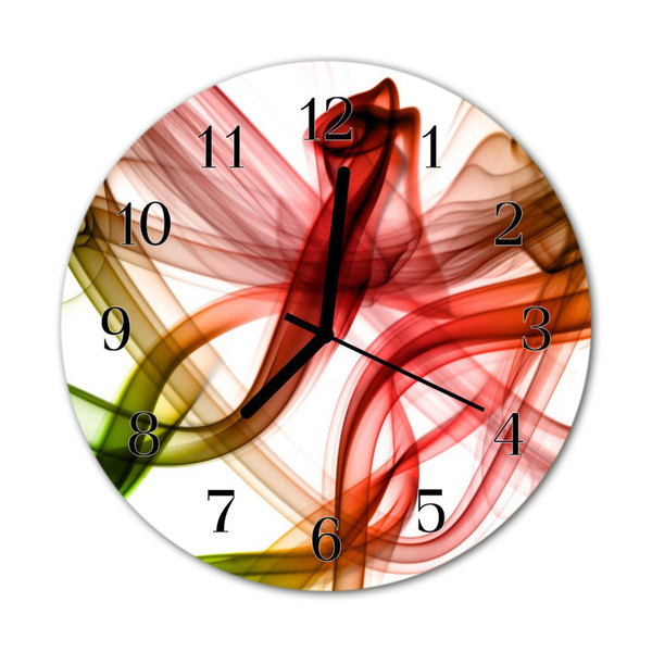 Reloj de vidrio para cocina Abstracto